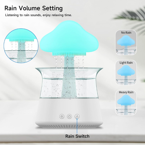 Starlight Air Humidifier, Rain Cloud Humidifier Aroma Diffuser Micro Humidifier Portable