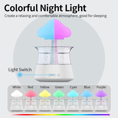 Starlight Air Humidifier, Rain Cloud Humidifier Aroma Diffuser Micro Humidifier Portable