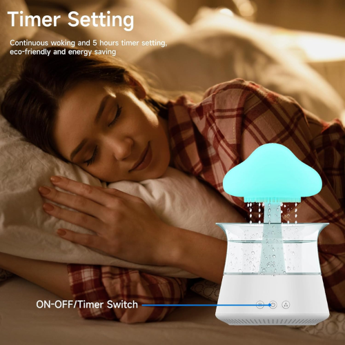 Starlight Air Humidifier, Rain Cloud Humidifier Aroma Diffuser Micro Humidifier Portable